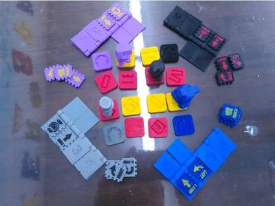 Bot Blitz Big Brute Battery Bit Battle 3D Printed Stragegy Game