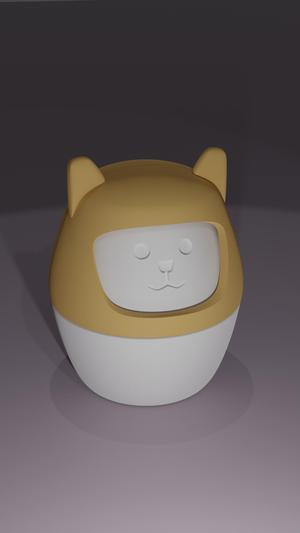 Shiba/Cat Style Twist Container