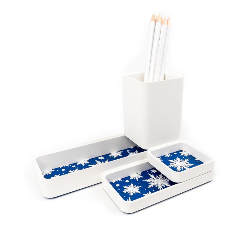 Snowflakes Stackable Trays