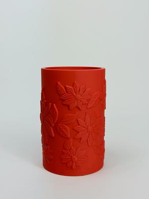 Poinsettia Vase - Perfect for Christmas Decor