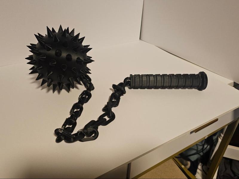 Medieval Flail (Single Print, No Assembly)