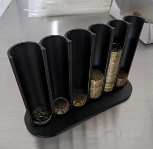 Simple EURO coin holder / tray (without 1 & 2 cent slots)   