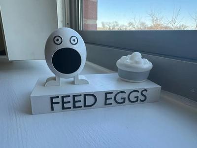 Feed Eggs Game Model from "I Think You Should Leave with Tim Robinson" with Magnetic Feet   