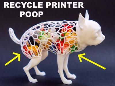 dog recycling poop chihuahua 