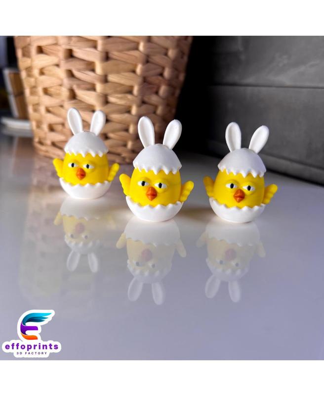 Easter Chick Egg No Support