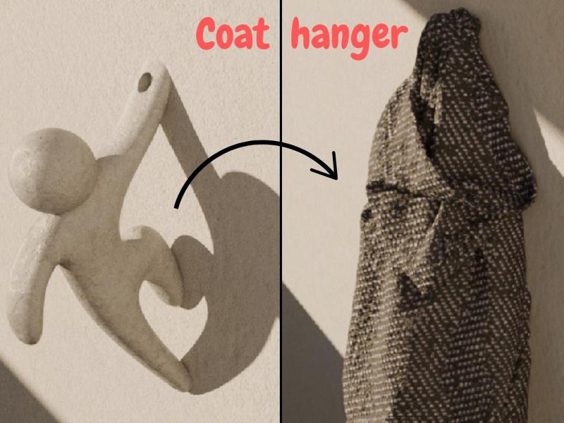 Artistic coat hanger