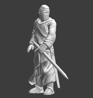 Medieval Lazarus leper Knight - resting