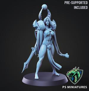 Aztec Warrior Pose 3 - 2 Variants + Pinup