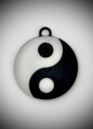 Yin Yang Key Ring - Dome Shaped (multicolor)   