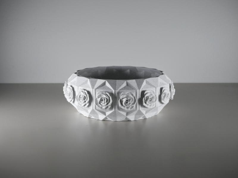 Geometric Rose Bowl