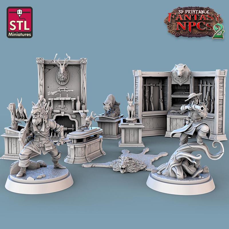 Fantasy NPCs 2 - Trophy Hunter Set