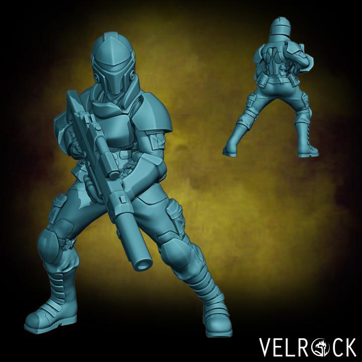 Female Sector Enforcer 1 (PRESUPPORTED)