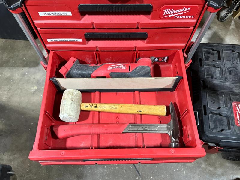Milwaukee Packout - 3 Drawer - Wide Divider Ends