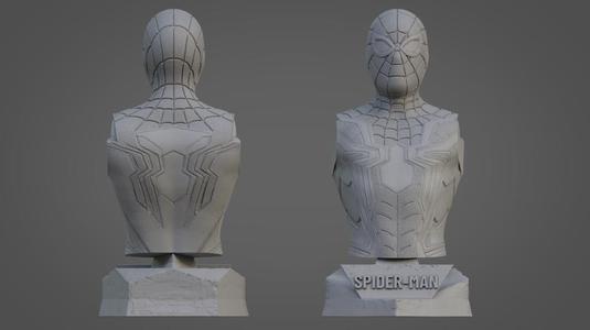 SPIDERMAN ULTRA-DETAILED SUPPORT-FREE BUST 3D MODEL