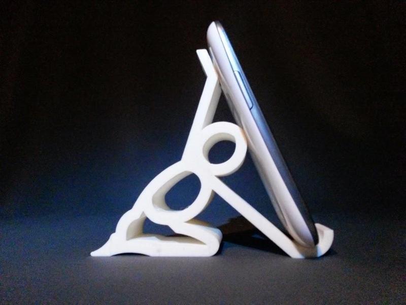 Kneeling universel phone stand holder