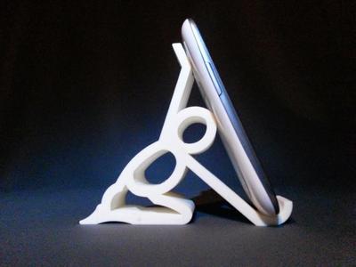 Kneeling universel phone stand holder
