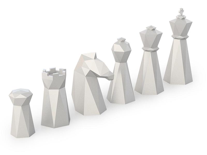Low Poly Chess Set