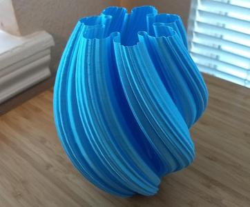 Julia Fractal Twist Vase
