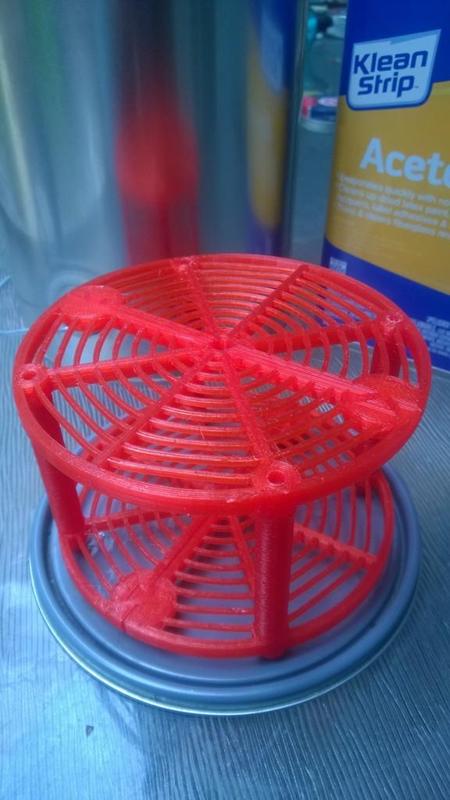 Stackable acetone vapor bath rack