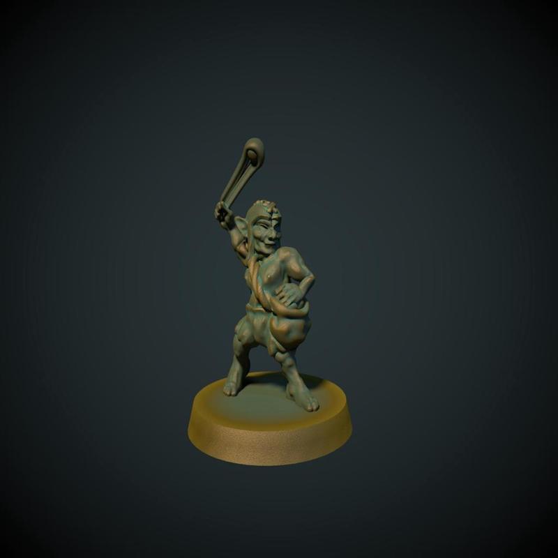 Goblin slinger 28mm (No supports needed)