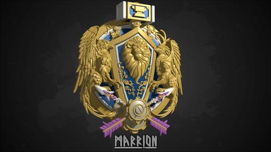 Alliance Crest Warcraft 3d Print ready
