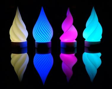 RGB LED Lamp with IR-Remote Control and Rechargeable 18650 Battery