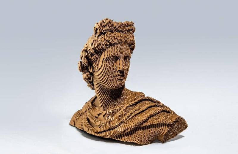 Apollo Bust - laser cut sculpture