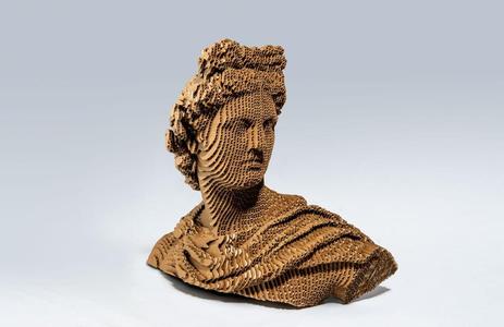 Apollo Bust - laser cut sculpture