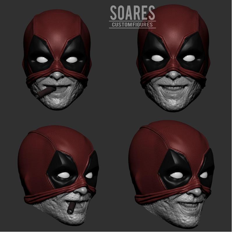 Deadpool 2 Pack head 3d print model