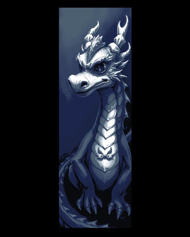 The curious little dragon is back at it - Set of Bookmarks