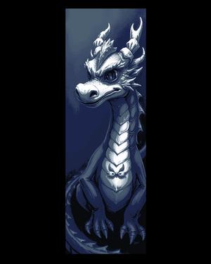 The curious little dragon is back at it - Set of Bookmarks