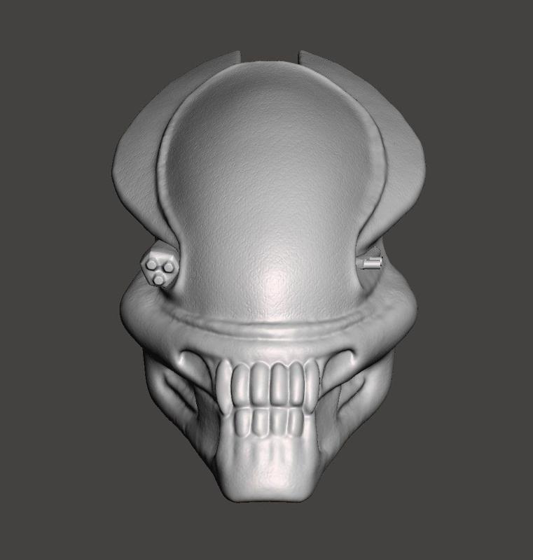 SERPENT PREDATOR BIO MASK HELMET  STL  HIGH-POLY