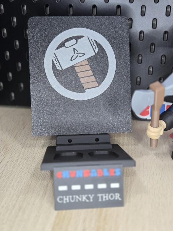 Chunky Thor Multicolor Nameplates and Backer