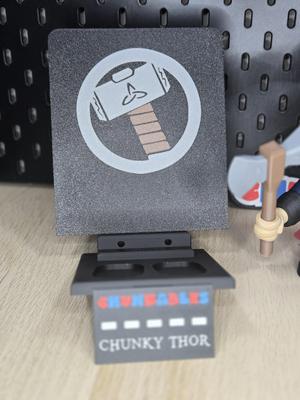 Chunky Thor Multicolor Nameplates and Backer