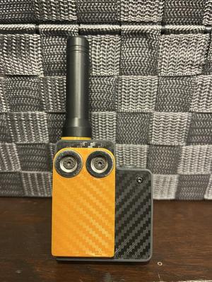 T-echo back cover for extended battery, with clip and magnets