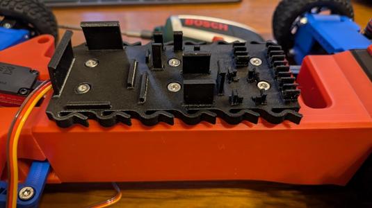 Tarmo5 cable management and electronic holder using ESC 10BL120A/60A