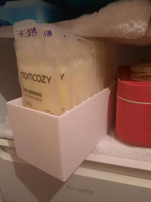 breast milk bag storage bin for freezer