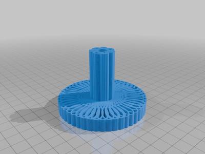 coffee tamper with spirograph