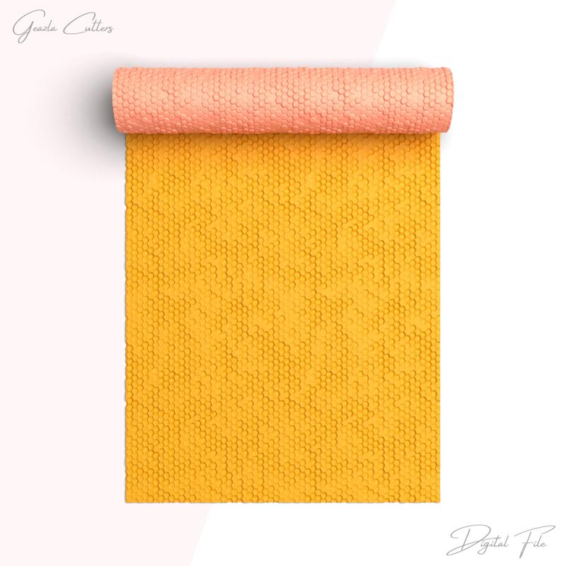 Honeycomb Texture Roller For Polymer Clay, Honeycomb Clay Texture Rolling Pin, Clay Tool, No: 1402