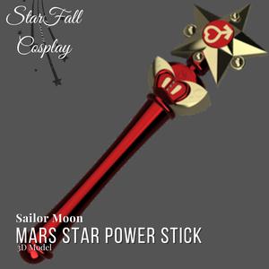 Sailor Mars Transformation Wand - Sailor Mars Star Stick