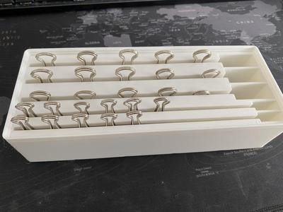 Gridfinity Binder Clip Organizer