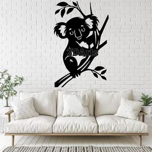 Koala in Tree 2D Wall Art/Window Art - Digital STL & SVG Files for 3D Printing and Laser Cutting