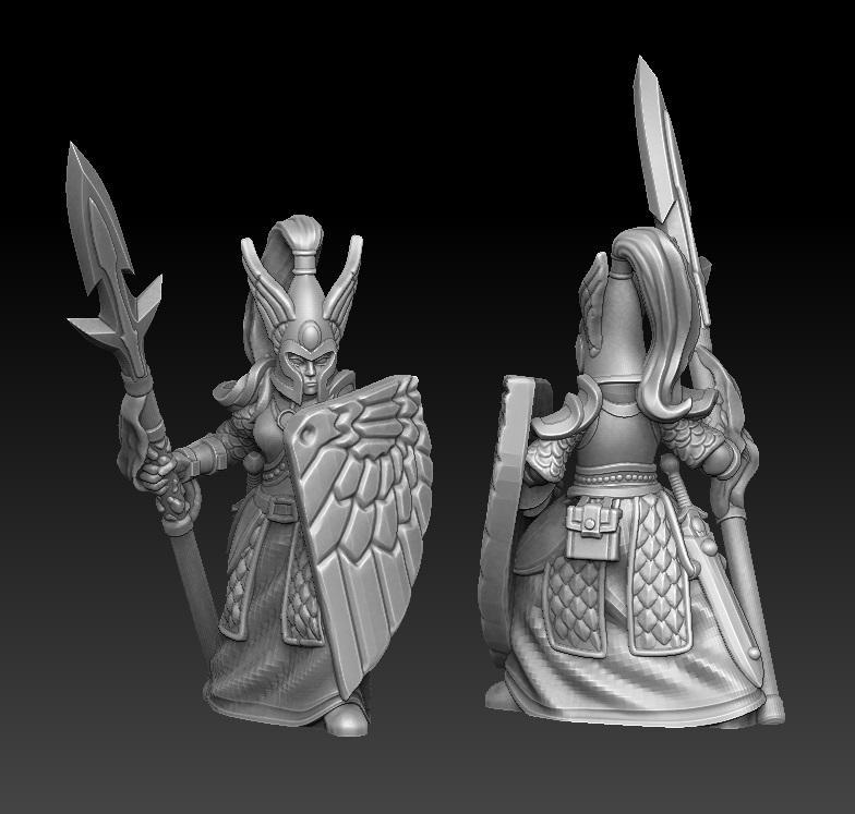 Elf guardian with spear