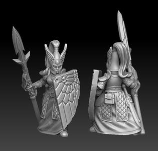 Elf guardian with spear
