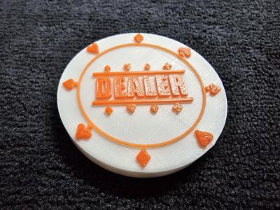 Poker Tokens (Dealer, Small & Big Blinds)