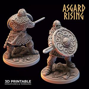 Midgard Viking Shieldman #2 PRESUPPORTED