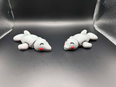 Cute Tiny Articulated Kawaii Dolphin (2 versions)