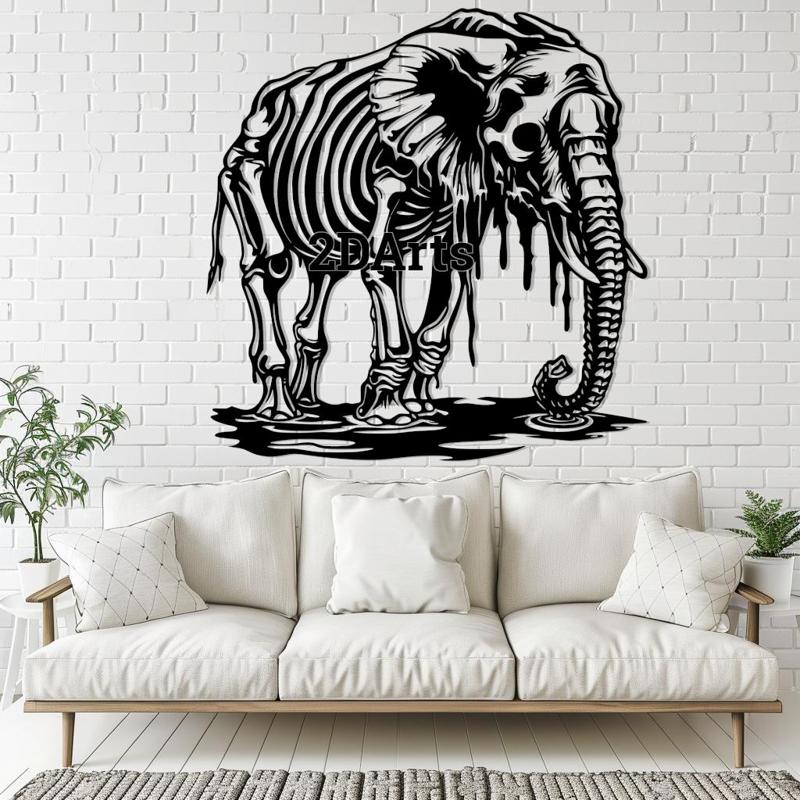 Zombie Elephant 2D Wall Art/Window Art Undead Halloween