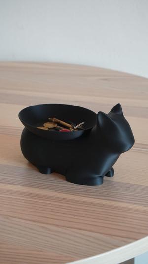 Cat Key & Coin Tray Elegant, stylized & minimalist gift
