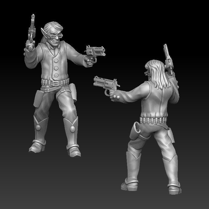 Elf adventurer  gunslinger